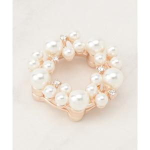 ブローチ マグネットラウンドブローチ レディース