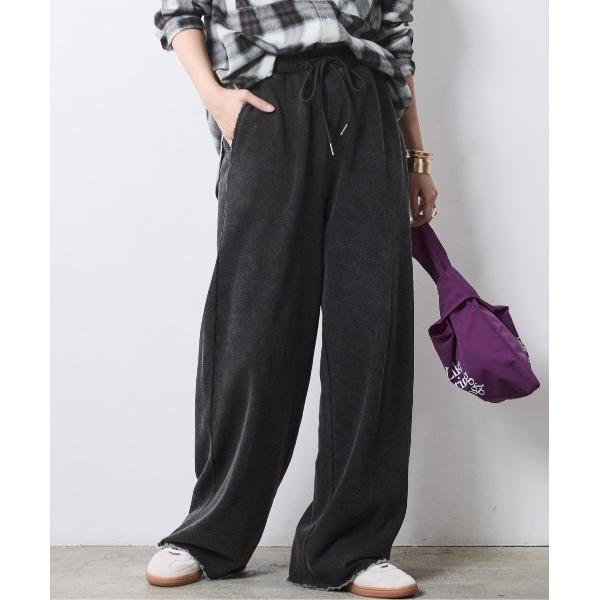 ワイドパンツ パンツ 硫化染スウェットパンツ「大きいサイズ有」シックスタイル レディース