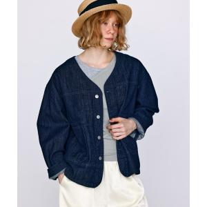 デニムジャケット gジャン 「KELEN / ケレン」Vネックデザインデニムジャケット レディース