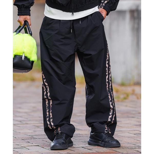 パンツ W/Rレオパードラインナイロンパンツ メンズ