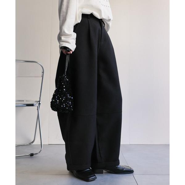 パンツ メランジ微起毛   バレルレッグパンツ / スラックスパンツ レディース