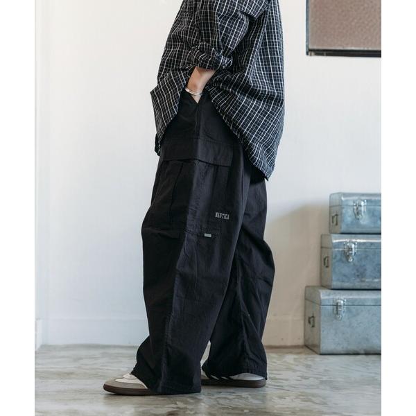 「NAUTICA」 カーゴパンツ LARGE ブラック メンズ