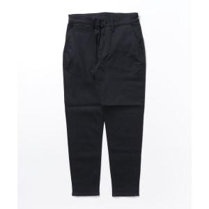 giab's ARCHIVIO ブラック イージースラックス 1プリーツ ウール