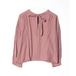 「GLOBAL WORK」 長袖ブラウス M ブラウン レディース