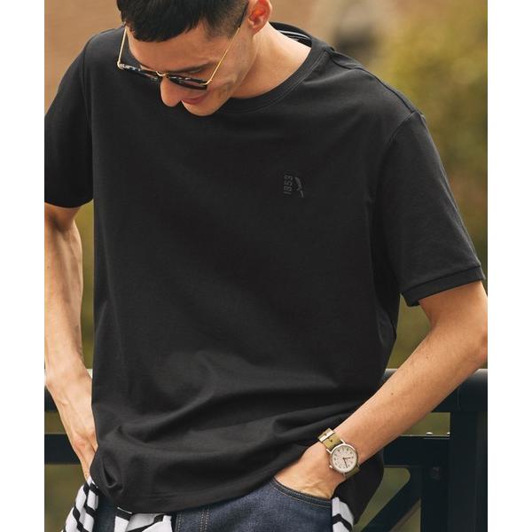 「AIGLE」 半袖Tシャツ X-LARGE ブラック メンズ