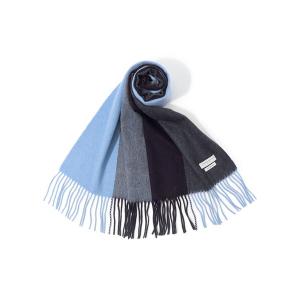 マフラー TOMORROWLAND カシミヤ パネルチェックマフラー メンズ