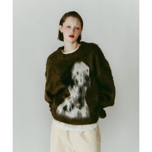 ニット セーター dalmatian shaggy knit(unisex) レディース