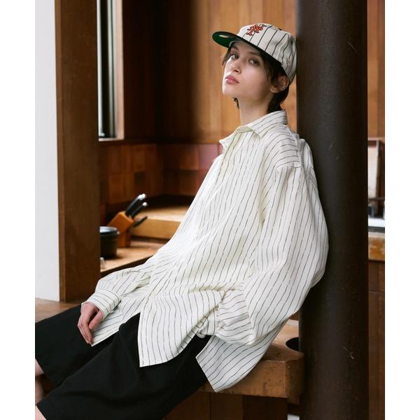 シャツ Loose Nuance Stripe L/S Shirt / ルーズニュアンスストライプロ...