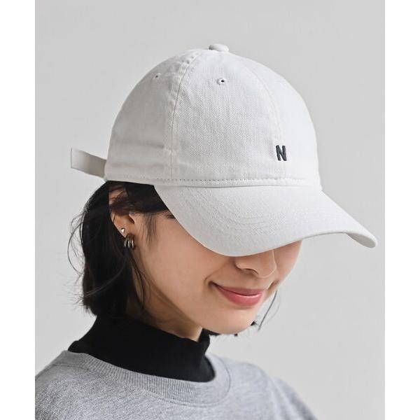 キャップ 帽子 Ｎ刺繍コットンキャップ レディース
