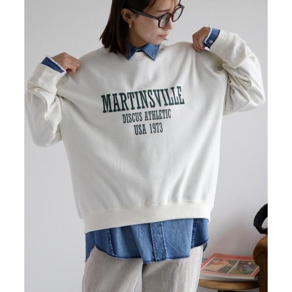 トレーナー スウェット 「DISCUS ATHLETIC」裏起毛カレッジロゴスウェット レディース ...