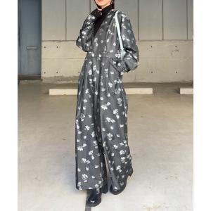 サロペット オーバーオール POSEY BLOOM JACQUARD JUMPSUIT レディース