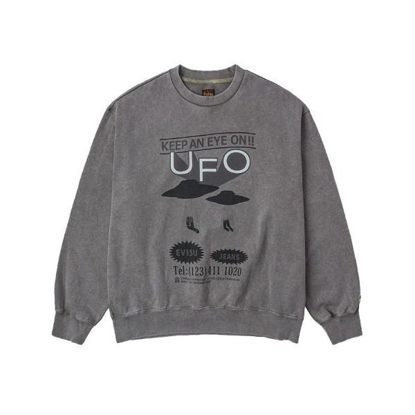 トレーナー スウェット 「EVISU」EVISU UFO SWEATAHIRT / ライトグレー 「...