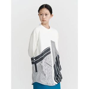 tシャツ DECONSTRUCTION DOCKING TOP / ディコンストラクションドッキングトップ レディース