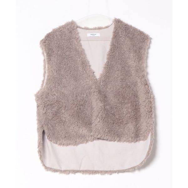 ベスト ジレ 「SWITCH by ARCH」Poodle Fur Vest プードル ファー ベス...