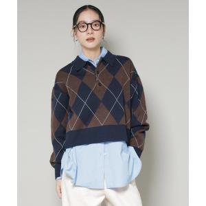 LILY BROWN（リリーブラウン） 【MARY QUANT】シアーポロニット