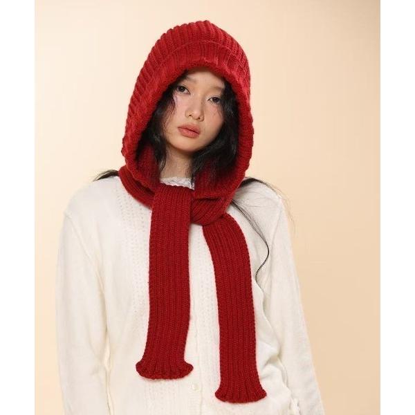 マフラー ストール ニットバラクラバ レディース