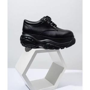 フォーマルシューズ 厚底レースアップシューズ レディース