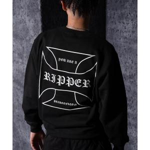 トレーナー スウェット 「RIPPER」クロス スウェット シャツ / Cross Sweatshirt メンズ レディース