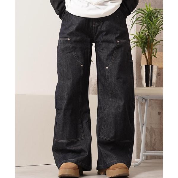 ジーンズ リジットデニム ダブルニー バレルレッグパンツ / Rigid Denim Double ...