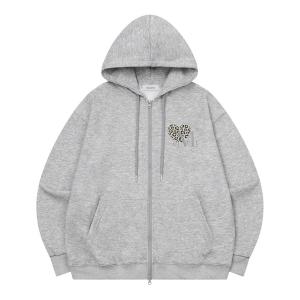 パーカー 「UNISEX」MUCENT／レオパード フードZIP レディース メンズ