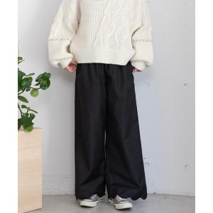 パンツ 裾スカラップパンツ レディース