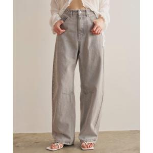 ジーンズ デニム デニムパンツ カーブダーツレッグカラーデニムパンツ レディース