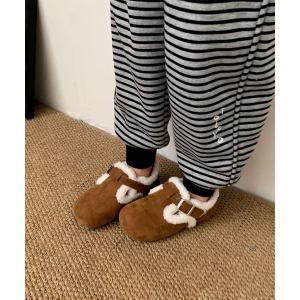 デッキシューズ モカシン 「aimoha-KIDS-」キッズ　ボアクロッグシューズ (AW) キッズ 子供