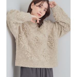 ニット セーター ループデザインニット レディース