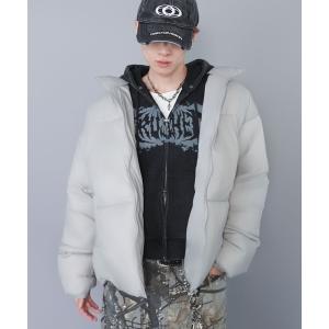 ダウンジャケット ダウン 中綿フェイクダウンジャケット/短丈アレンジ可能/ユニセックス メンズ レディース