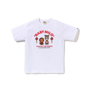 A BATHING APE（アベイシングエイプ） tシャツ BABY MILO TEE メンズ