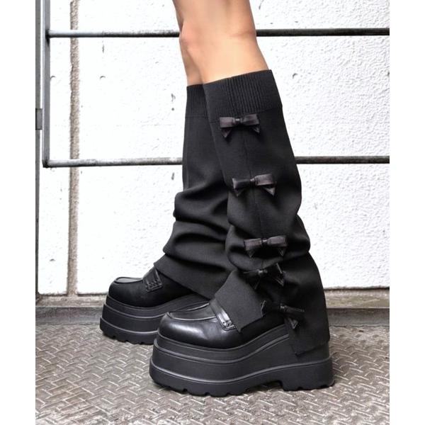 「R＆E」リボンデザインレッグカバー