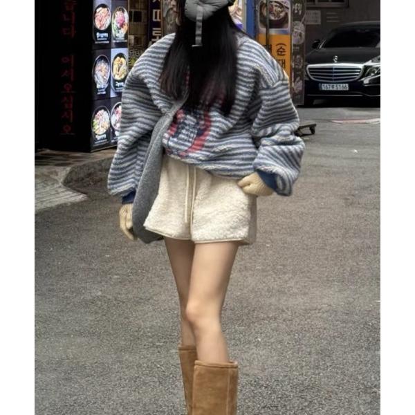 パンツ モコモコ　ショートパンツ レディース