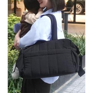 マザーズバッグ 「 mamaレタス 」 ストライプキルトマザーズバッグ