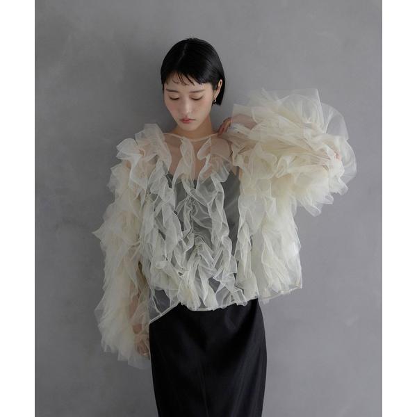 「MINERTE」 長袖ブラウス FREE アイボリー レディース