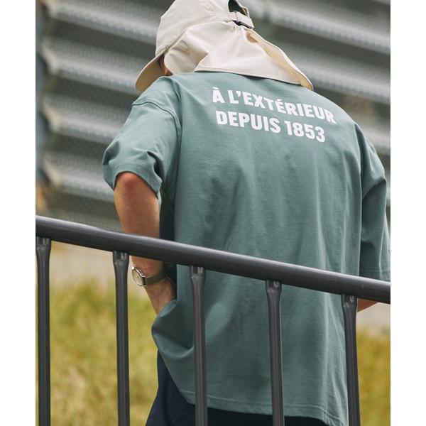 「AIGLE」 半袖Tシャツ X-SMALL ダークグリーン メンズ