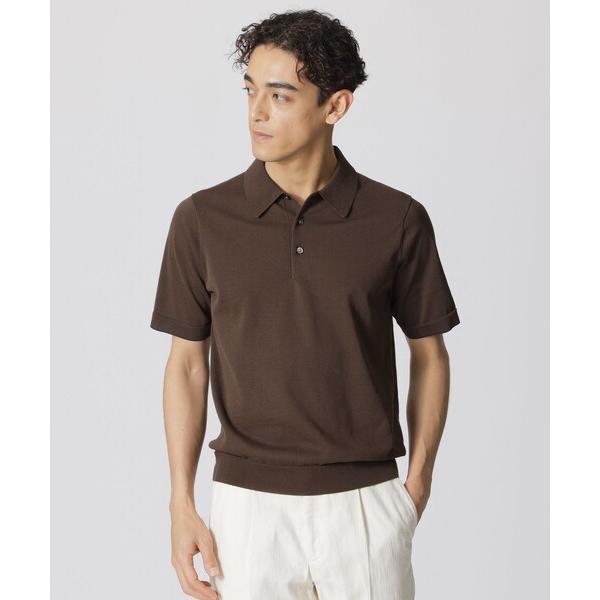 ポロシャツ ドレスニットポロシャツ　TEXBRID（R）プレーティング メンズ