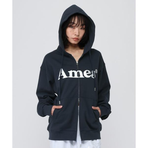 パーカー 「UNISEX」AMES WORLDWIDE ／ベーシックロゴジップフーディー レディース