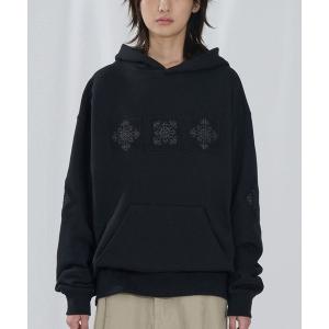 パーカー 「UNISEX」SLOW ACID／ロゴパッチフーディ― レディース メンズ
