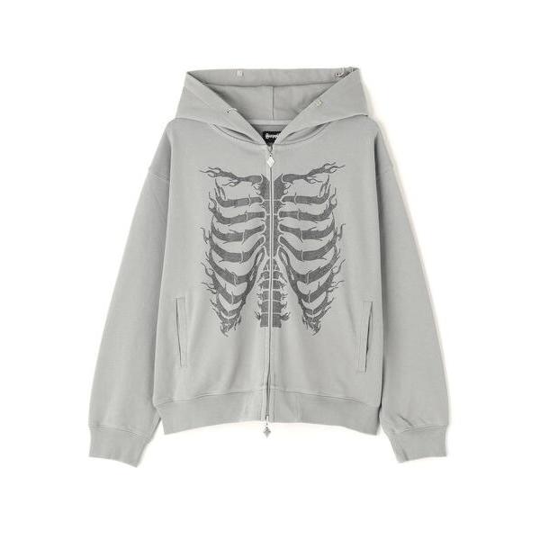 パーカー SUPPLIER/サプライヤー/Fire Skaleton RhineStone Zip ...