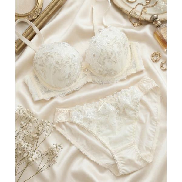 ブラジャー ショーツセット 「A65-F75サイズ」フェミニンブラ＆ショーツ
