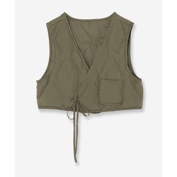 ベスト ジレ キルティングジレ レディース