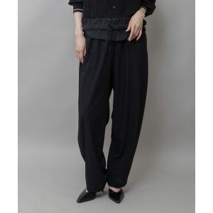 パンツ 「UVカット」「防シワ」「ウォッシャブル」ストレッチサップバレルパンツ レディース