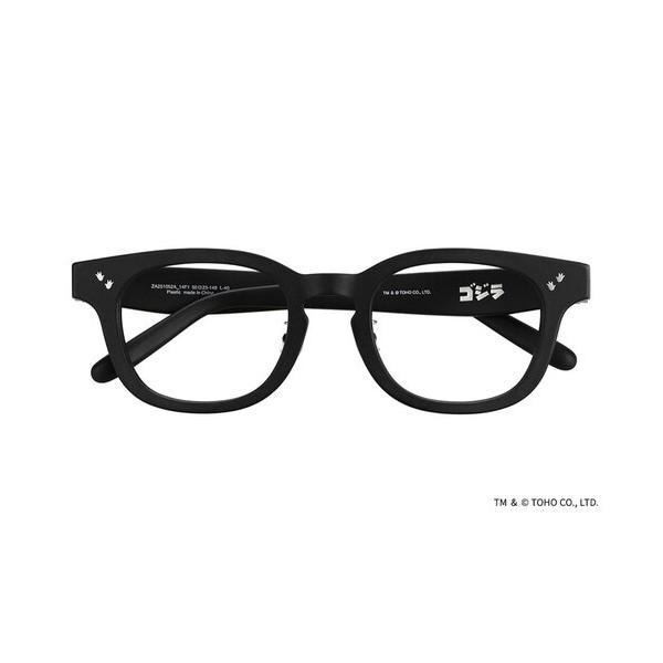 伊達メガネ メガネ 眼鏡 Zoff｜GODZILLA「ゴジラ」(1954) ウェリントン型 メガネ｜...