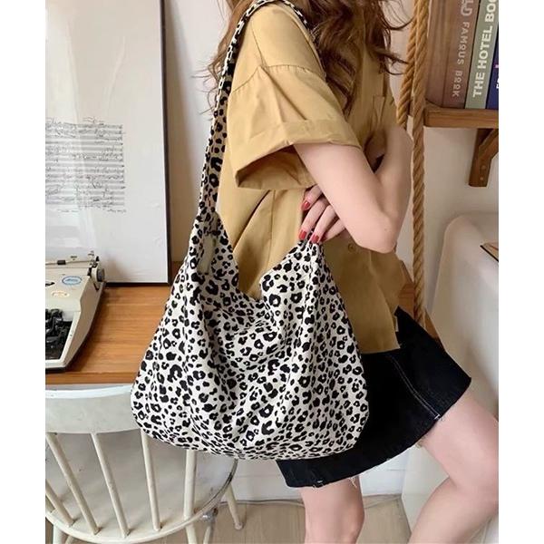 ショルダーバッグ バッグ ヒョウ柄キャンバスショルダーバッグ/レオパード/レディース(DAY) レデ...