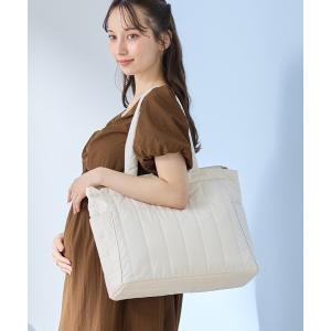 マザーズバッグ キルティングロゴトート/マザーズバッグ