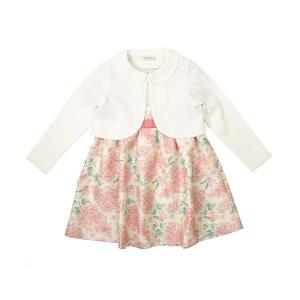 ワンピース 入学式 卒業式 「2Pセット」ボレロつき花柄ワンピースドレス キッズ 子供服 女の子