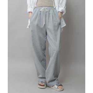 ジーンズ デニム デニムパンツ 6ozスラブデニムイージーパンツ レディース