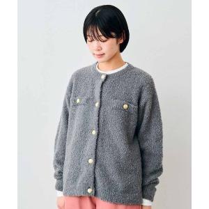 カーディガン リブ　イン　コンフォート　上品で気分が上がる　洗えるニットアウター レディース