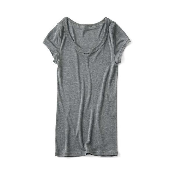 インナーシャツ 肌着 「おはだが気になるみんなへ」リブ　イン　コンフォート　シルク１００％フライス編...