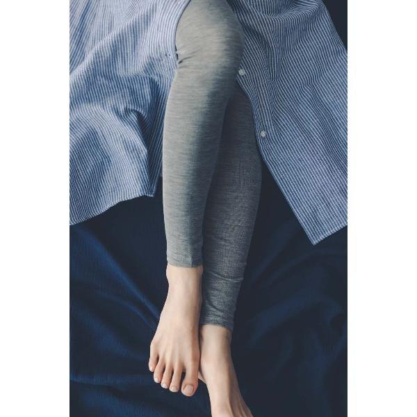 レギンス スパッツ 「おはだが気になるみんなへ」リブ　イン　コンフォート　シルク１００％フライス編み...